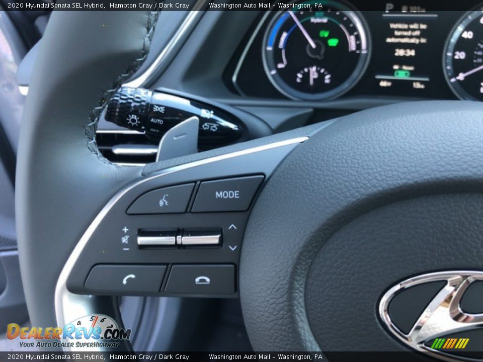 2020 Hyundai Sonata SEL Hybrid Steering Wheel Photo #13