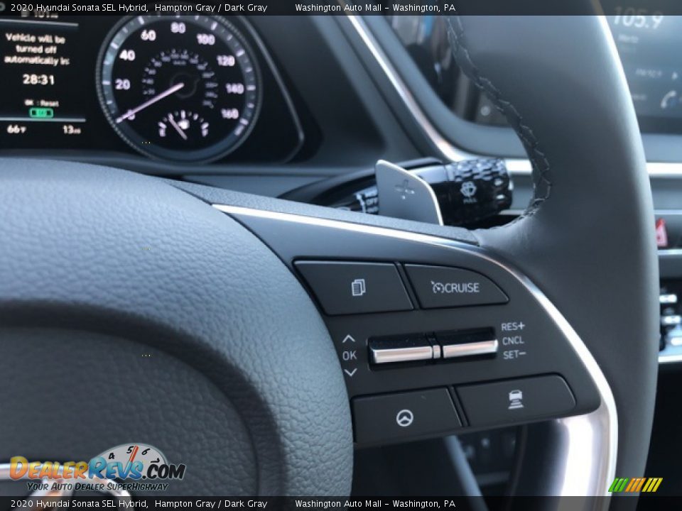 2020 Hyundai Sonata SEL Hybrid Steering Wheel Photo #14
