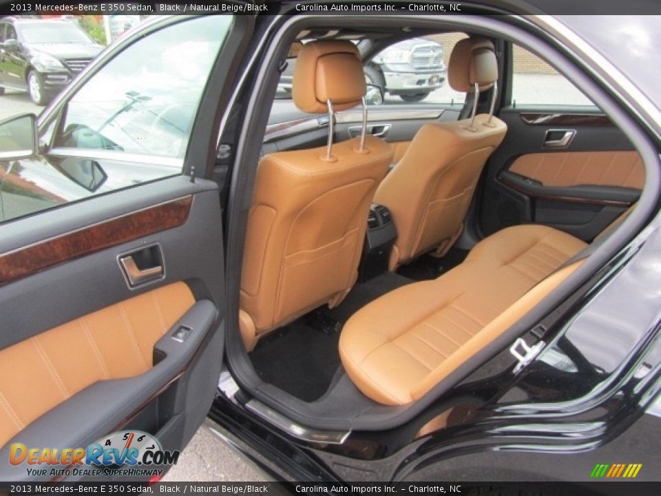 2013 Mercedes-Benz E 350 Sedan Black / Natural Beige/Black Photo #20