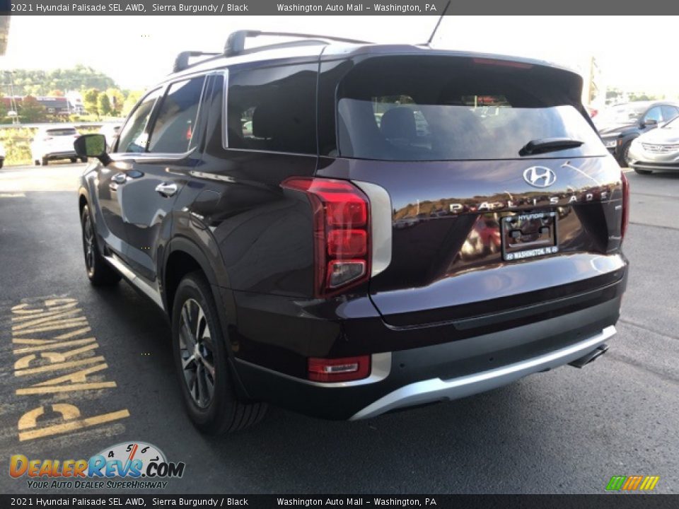 2021 Hyundai Palisade SEL AWD Sierra Burgundy / Black Photo #5