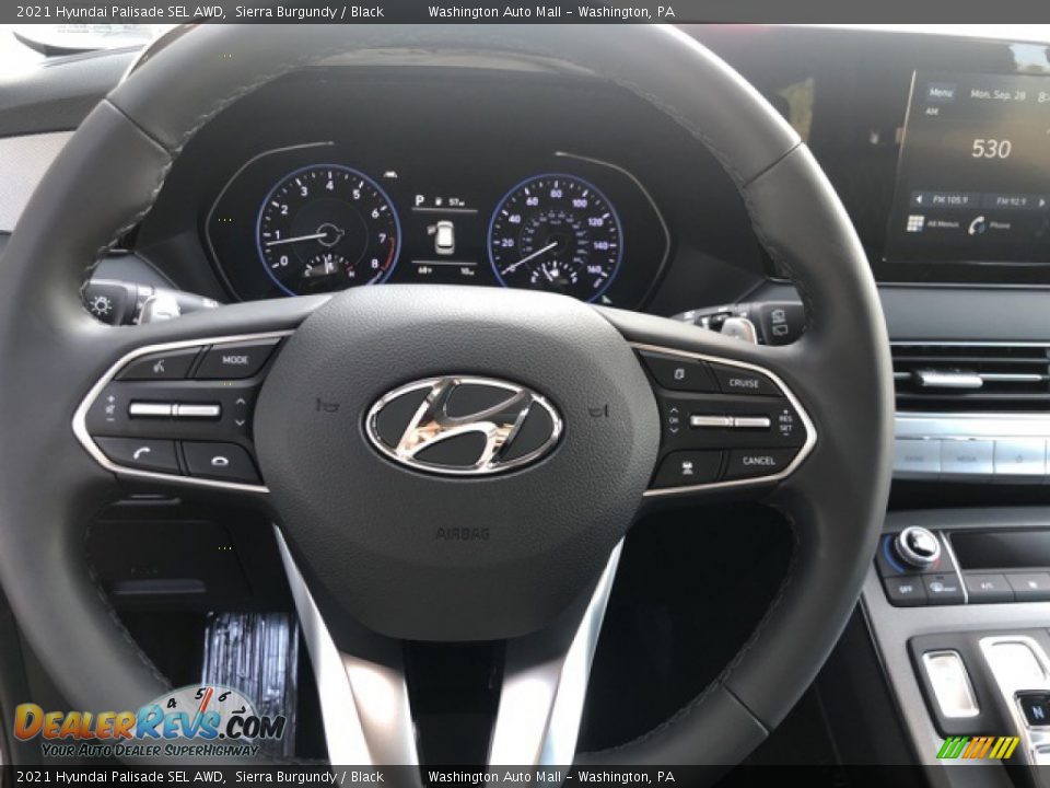 2021 Hyundai Palisade SEL AWD Sierra Burgundy / Black Photo #12