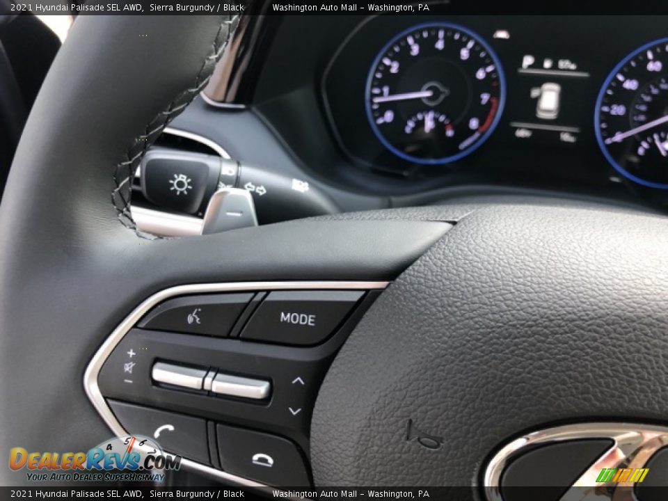 2021 Hyundai Palisade SEL AWD Sierra Burgundy / Black Photo #13