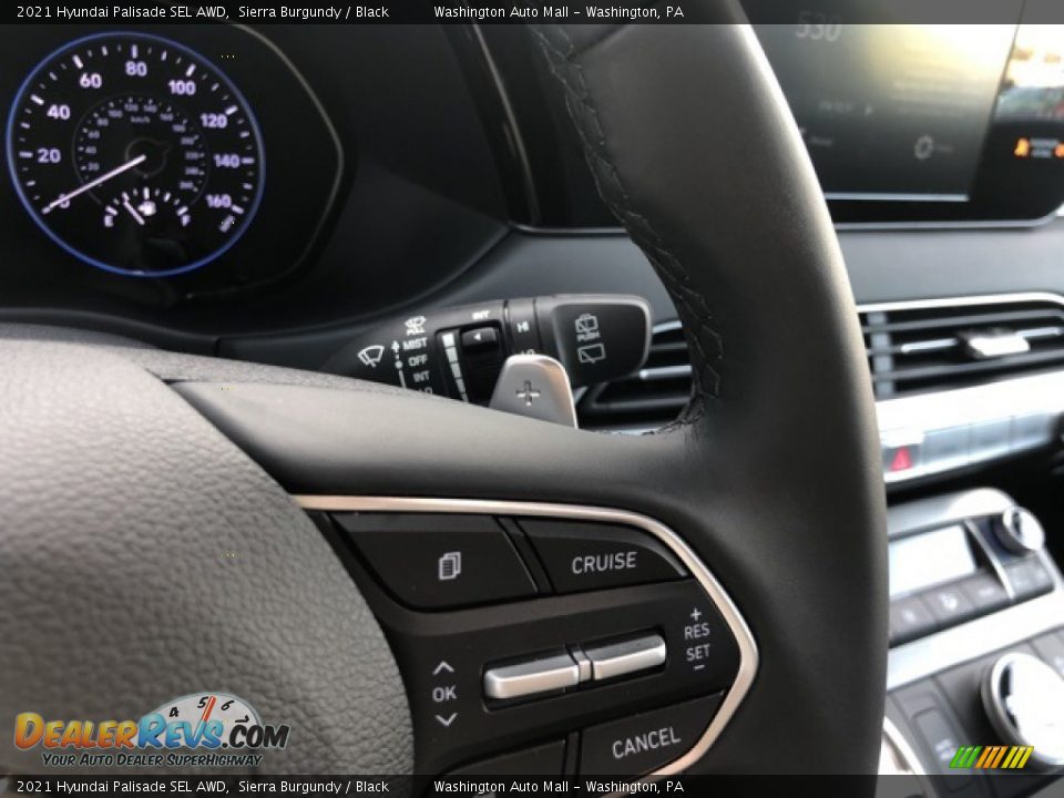2021 Hyundai Palisade SEL AWD Sierra Burgundy / Black Photo #14