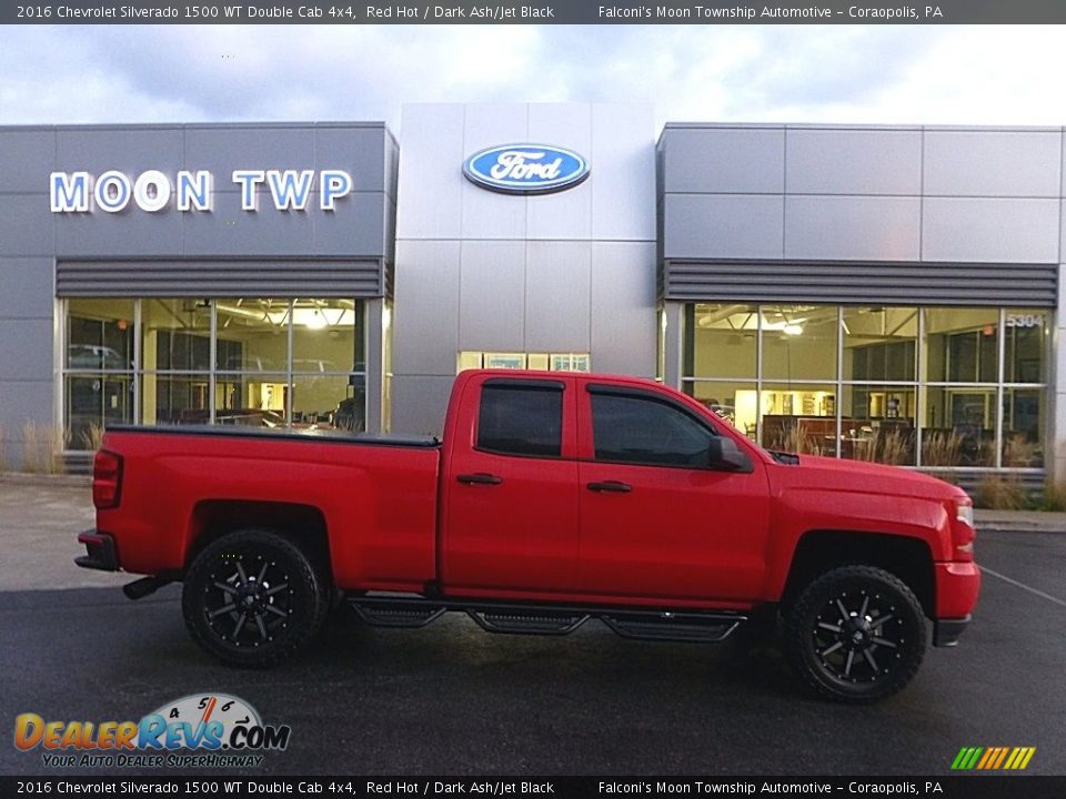 2016 Chevrolet Silverado 1500 WT Double Cab 4x4 Red Hot / Dark Ash/Jet Black Photo #1