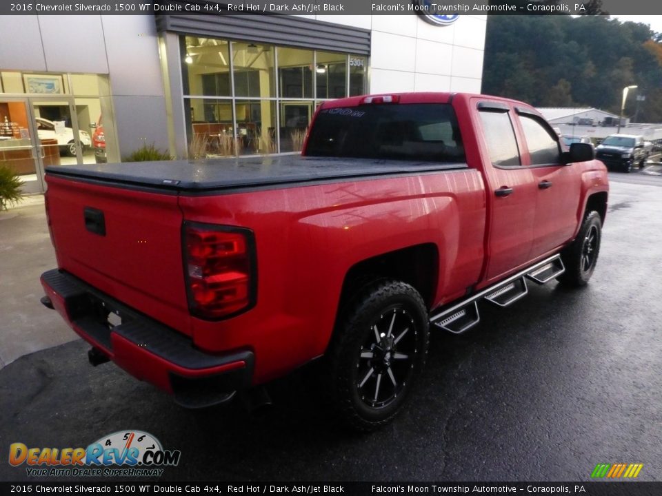 2016 Chevrolet Silverado 1500 WT Double Cab 4x4 Red Hot / Dark Ash/Jet Black Photo #2