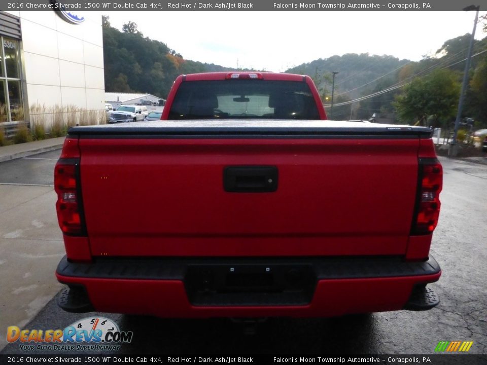 2016 Chevrolet Silverado 1500 WT Double Cab 4x4 Red Hot / Dark Ash/Jet Black Photo #3