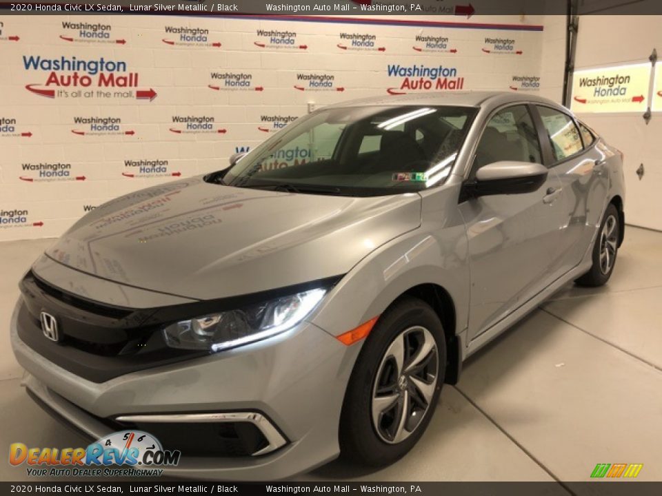 2020 Honda Civic LX Sedan Lunar Silver Metallic / Black Photo #1