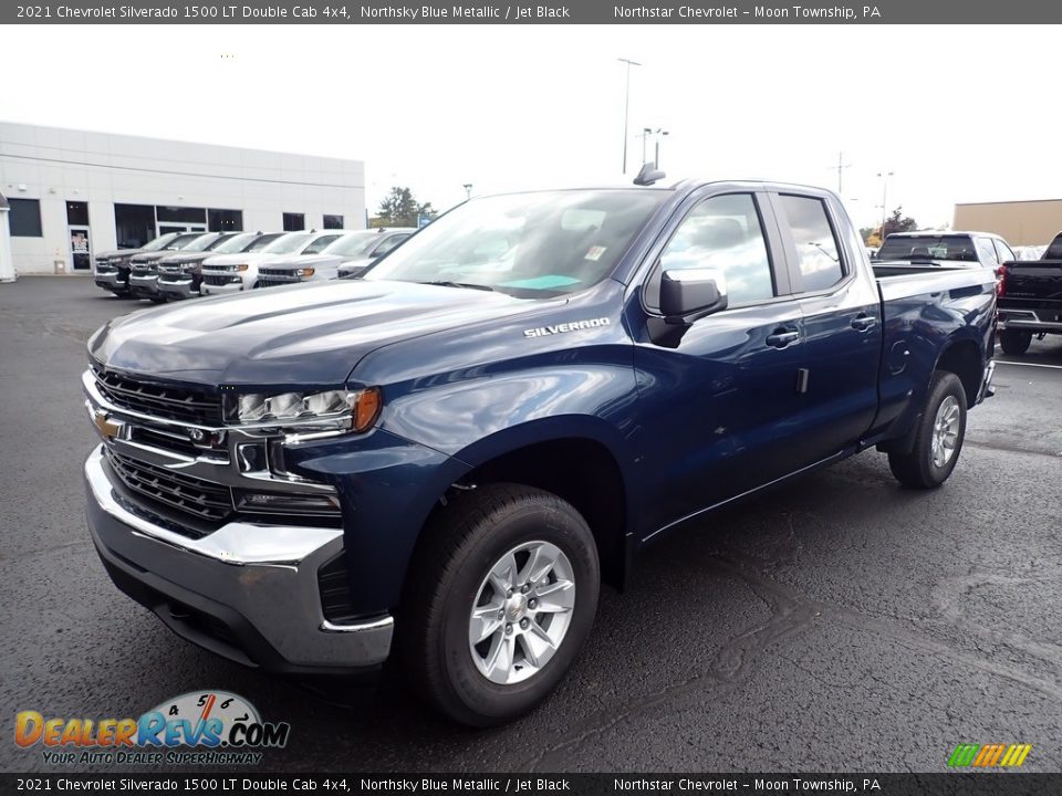 Northsky Blue Metallic 2021 Chevrolet Silverado 1500 LT Double Cab 4x4 Photo #1