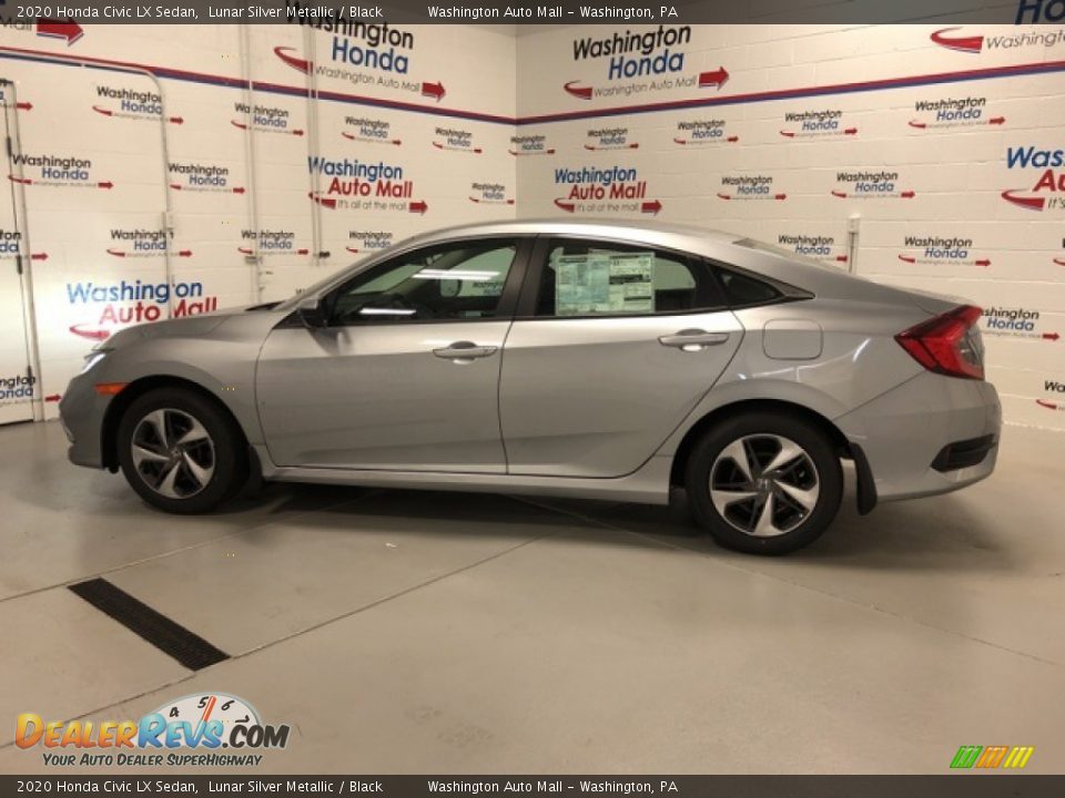 2020 Honda Civic LX Sedan Lunar Silver Metallic / Black Photo #2