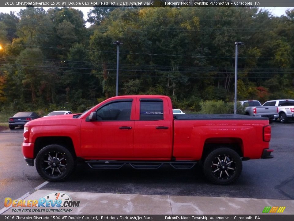 2016 Chevrolet Silverado 1500 WT Double Cab 4x4 Red Hot / Dark Ash/Jet Black Photo #5