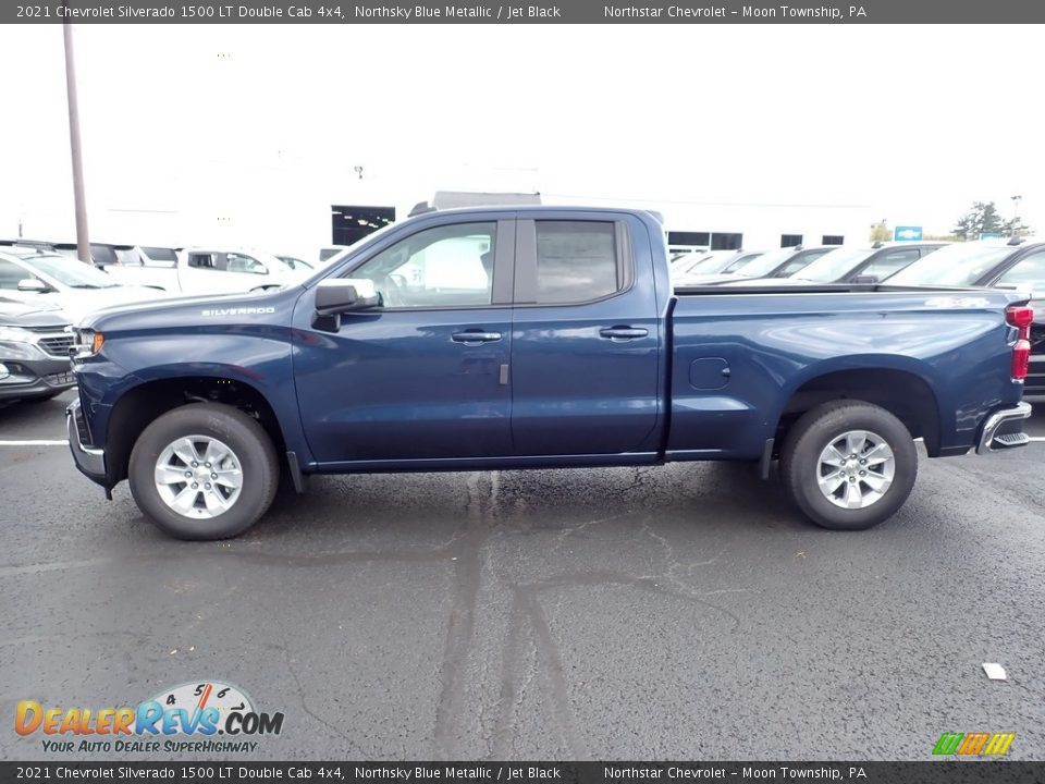 Northsky Blue Metallic 2021 Chevrolet Silverado 1500 LT Double Cab 4x4 Photo #3