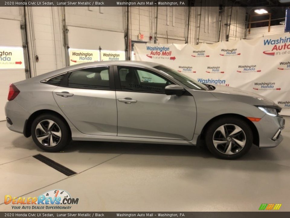 2020 Honda Civic LX Sedan Lunar Silver Metallic / Black Photo #4