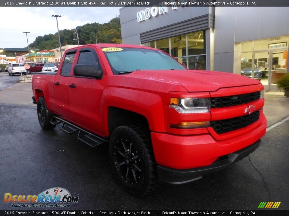 2016 Chevrolet Silverado 1500 WT Double Cab 4x4 Red Hot / Dark Ash/Jet Black Photo #8