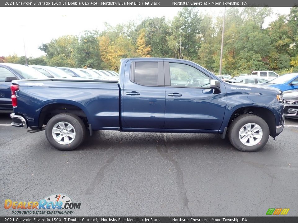 Northsky Blue Metallic 2021 Chevrolet Silverado 1500 LT Double Cab 4x4 Photo #7