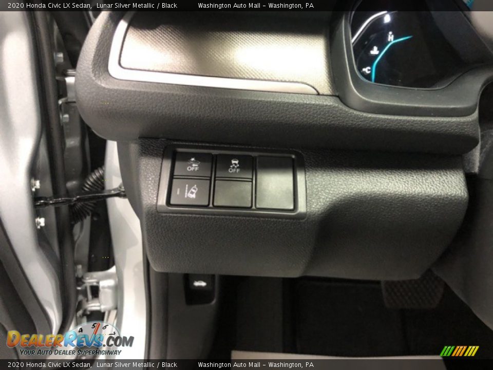 2020 Honda Civic LX Sedan Lunar Silver Metallic / Black Photo #11