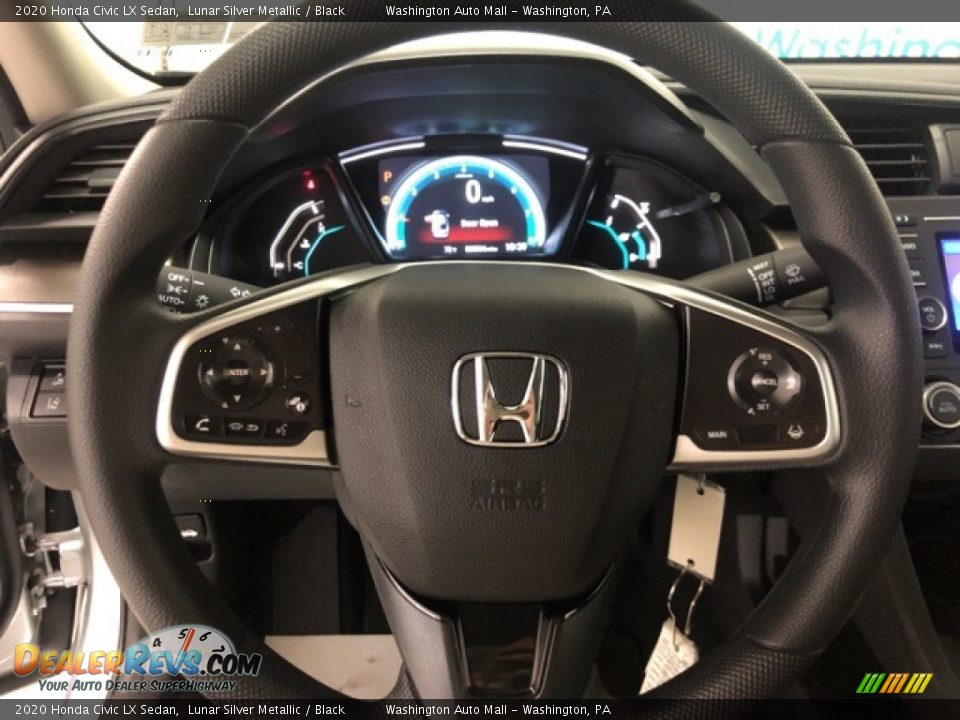 2020 Honda Civic LX Sedan Lunar Silver Metallic / Black Photo #12