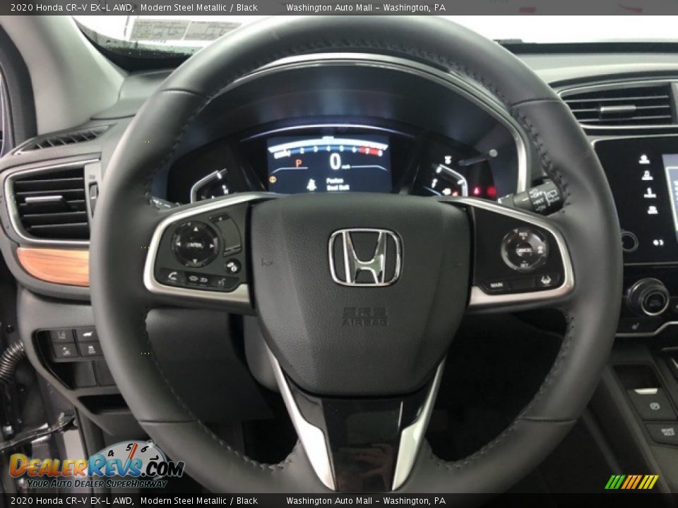 2020 Honda CR-V EX-L AWD Modern Steel Metallic / Black Photo #13