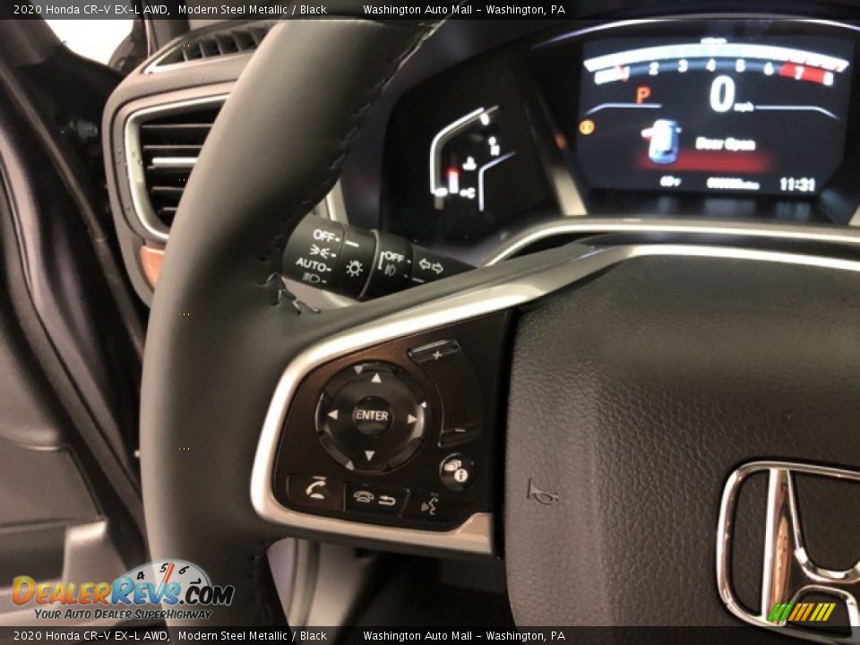 2020 Honda CR-V EX-L AWD Modern Steel Metallic / Black Photo #14