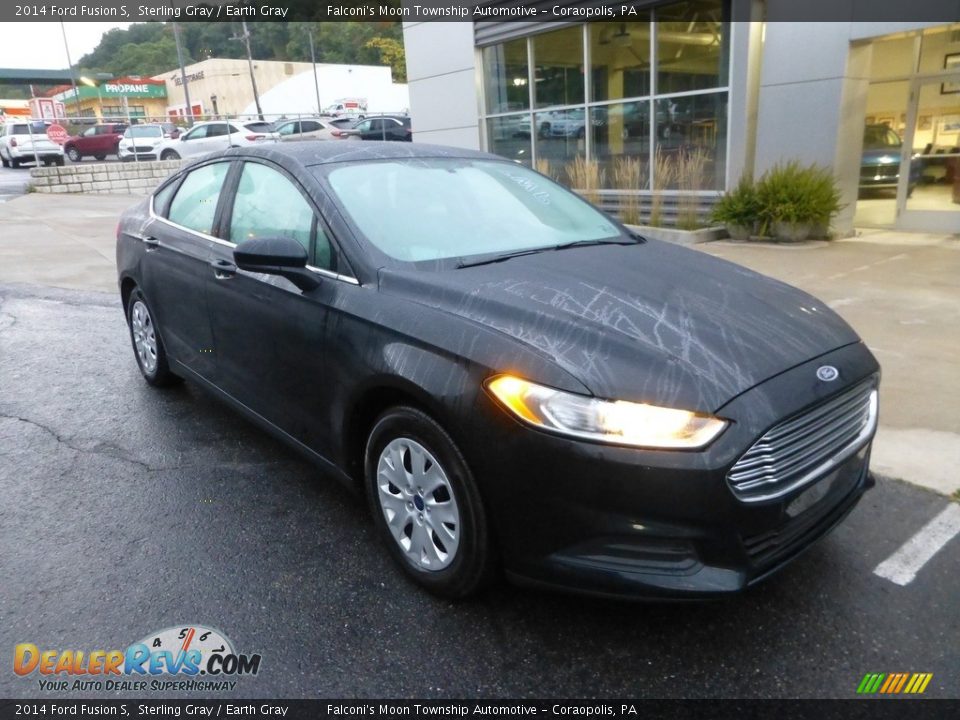 2014 Ford Fusion S Sterling Gray / Earth Gray Photo #9