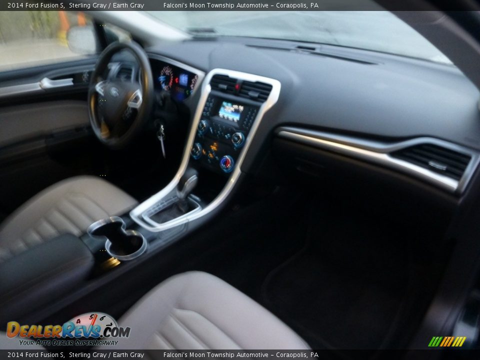 2014 Ford Fusion S Sterling Gray / Earth Gray Photo #12