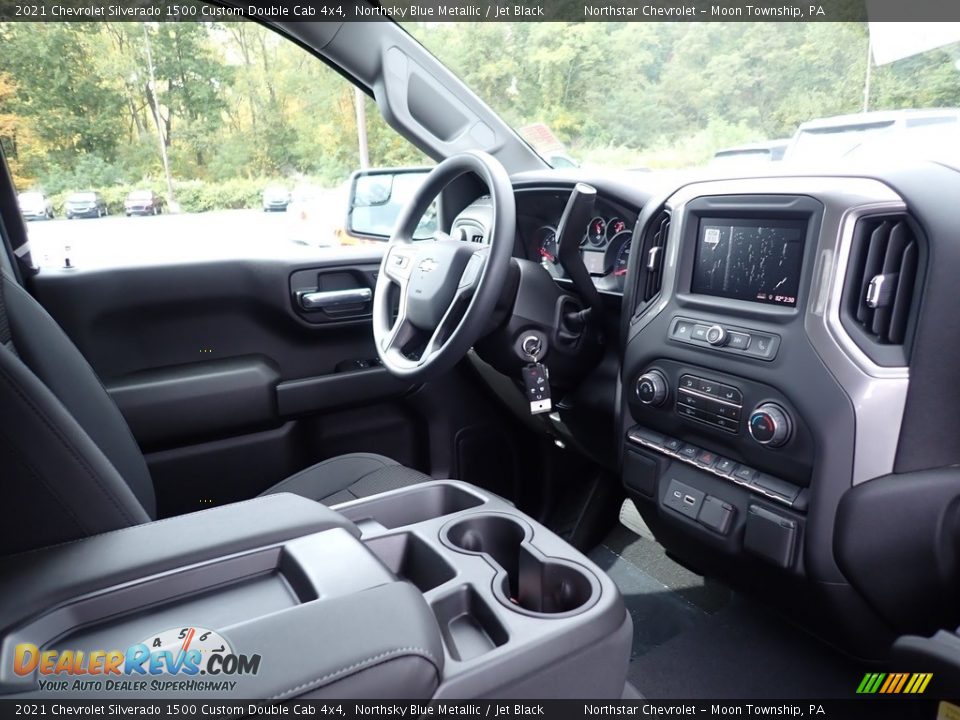 Dashboard of 2021 Chevrolet Silverado 1500 Custom Double Cab 4x4 Photo #11