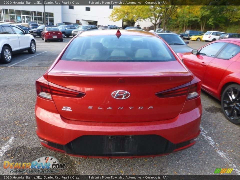 2020 Hyundai Elantra SEL Scarlet Red Pearl / Gray Photo #3