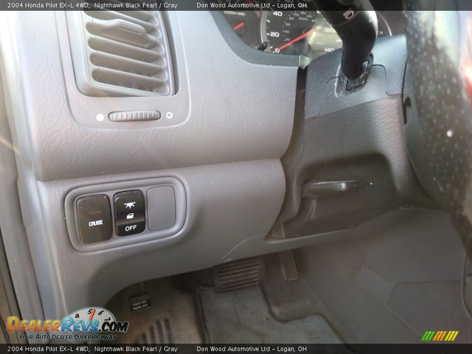 2004 Honda Pilot EX-L 4WD Nighthawk Black Pearl / Gray Photo #8