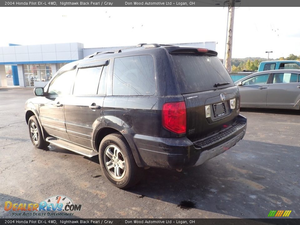 2004 Honda Pilot EX-L 4WD Nighthawk Black Pearl / Gray Photo #13