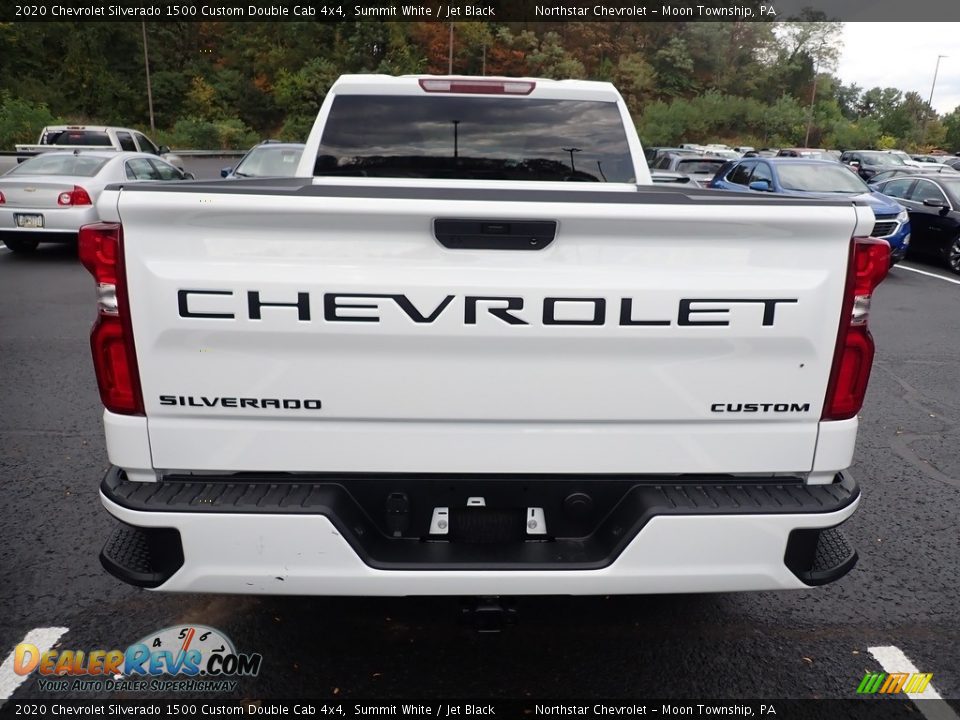2020 Chevrolet Silverado 1500 Custom Double Cab 4x4 Summit White / Jet Black Photo #5