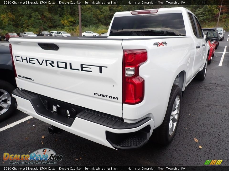 2020 Chevrolet Silverado 1500 Custom Double Cab 4x4 Summit White / Jet Black Photo #6