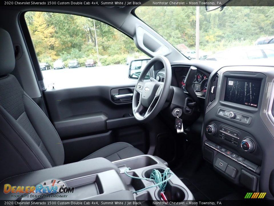 2020 Chevrolet Silverado 1500 Custom Double Cab 4x4 Summit White / Jet Black Photo #11