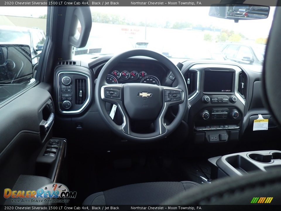 2020 Chevrolet Silverado 1500 LT Crew Cab 4x4 Black / Jet Black Photo #13