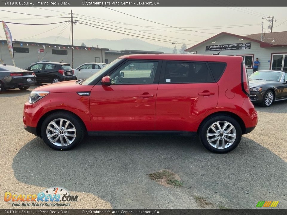 2019 Kia Soul + Inferno Red / Black Photo #1