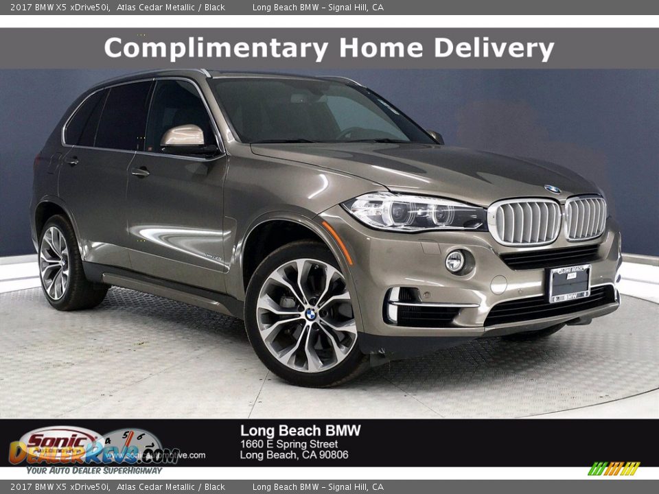 2017 BMW X5 xDrive50i Atlas Cedar Metallic / Black Photo #1