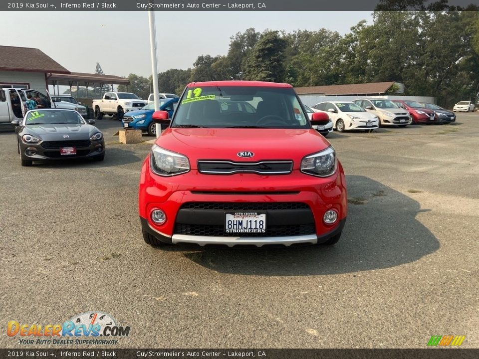 2019 Kia Soul + Inferno Red / Black Photo #4