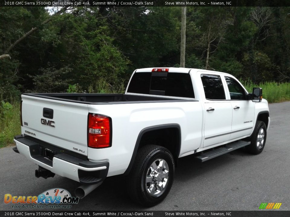 2018 GMC Sierra 3500HD Denali Crew Cab 4x4 Summit White / Cocoa/­Dark Sand Photo #7