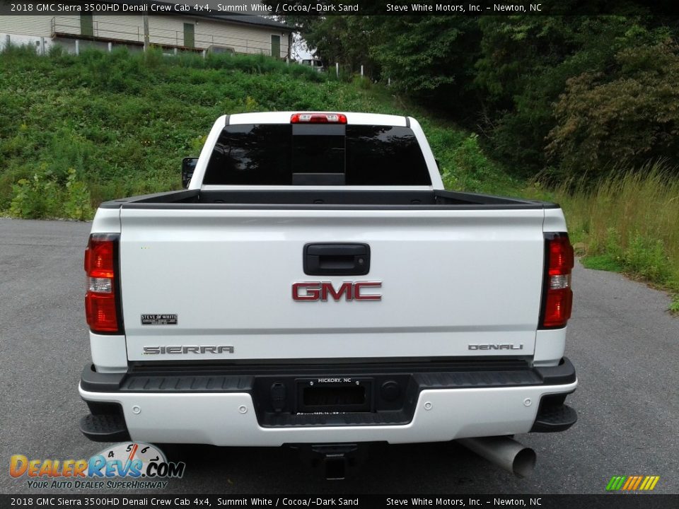 2018 GMC Sierra 3500HD Denali Crew Cab 4x4 Summit White / Cocoa/­Dark Sand Photo #8