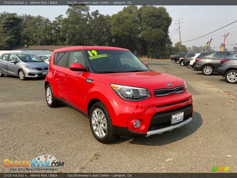 2019 Kia Soul + Inferno Red / Black Photo #8