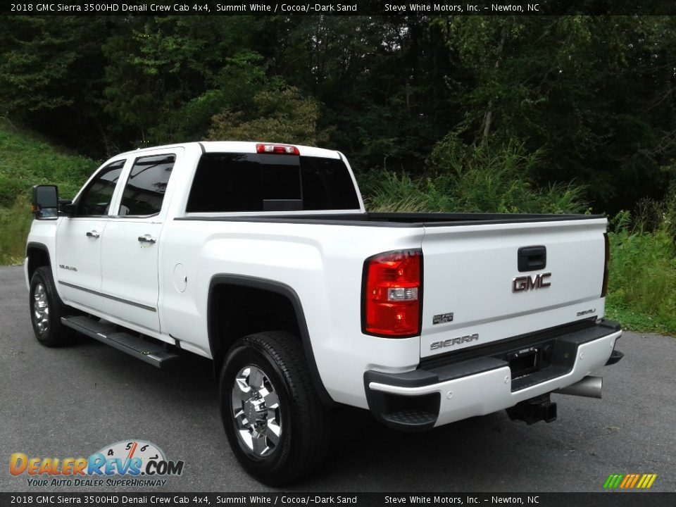 2018 GMC Sierra 3500HD Denali Crew Cab 4x4 Summit White / Cocoa/­Dark Sand Photo #10