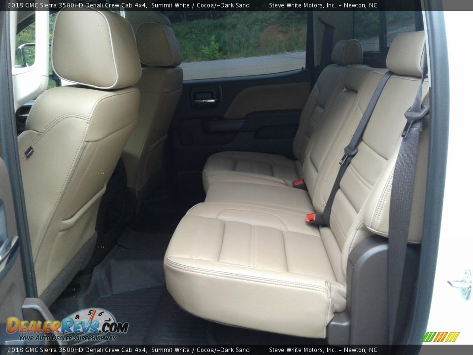 Rear Seat of 2018 GMC Sierra 3500HD Denali Crew Cab 4x4 Photo #14