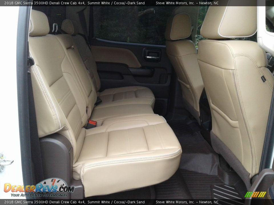 Rear Seat of 2018 GMC Sierra 3500HD Denali Crew Cab 4x4 Photo #16