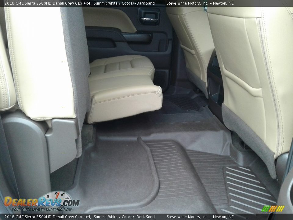 Rear Seat of 2018 GMC Sierra 3500HD Denali Crew Cab 4x4 Photo #17