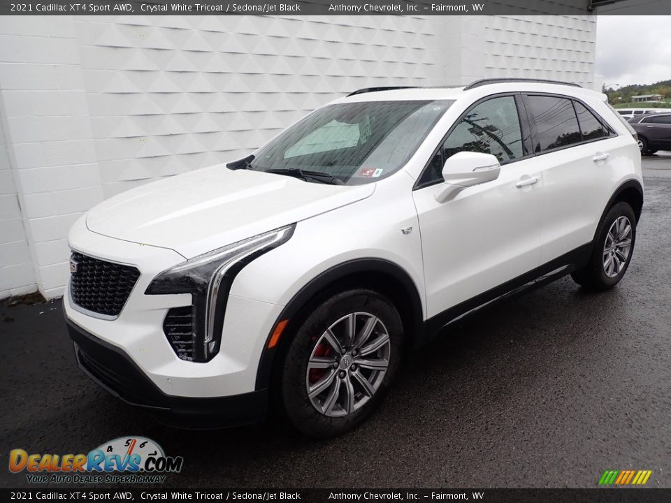 Crystal White Tricoat 2021 Cadillac XT4 Sport AWD Photo #2