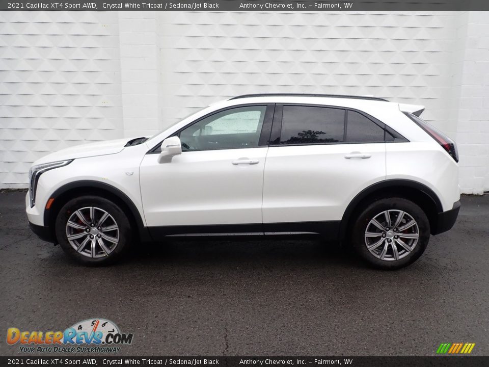 Crystal White Tricoat 2021 Cadillac XT4 Sport AWD Photo #5