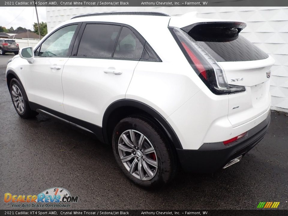 2021 Cadillac XT4 Sport AWD Crystal White Tricoat / Sedona/Jet Black Photo #6