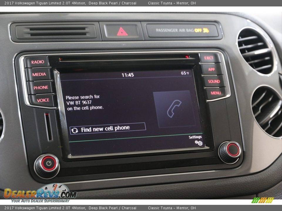 2017 Volkswagen Tiguan Limited 2.0T 4Motion Deep Black Pearl / Charcoal Photo #11