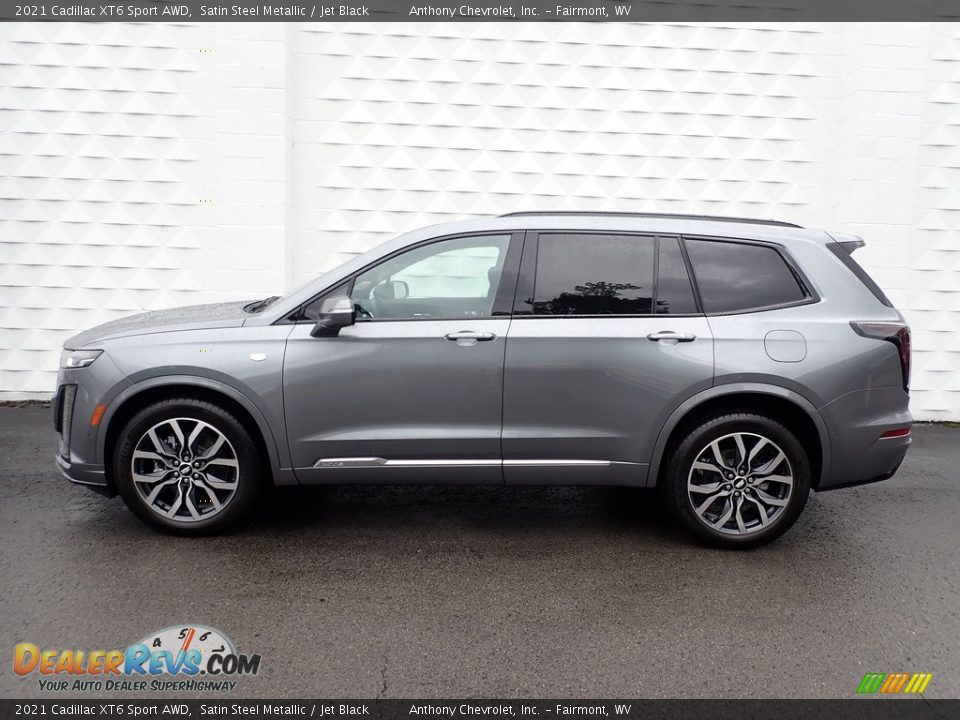 Satin Steel Metallic 2021 Cadillac XT6 Sport AWD Photo #4