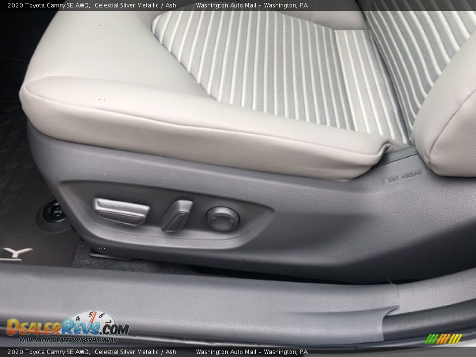 2020 Toyota Camry SE AWD Celestial Silver Metallic / Ash Photo #7
