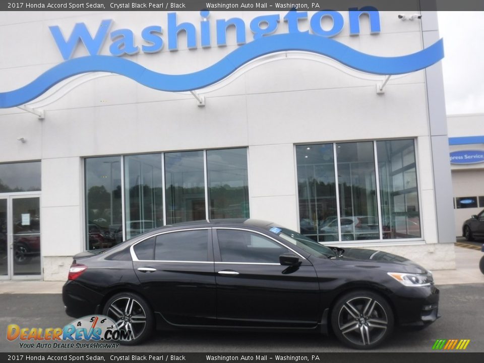 2017 Honda Accord Sport Sedan Crystal Black Pearl / Black Photo #2