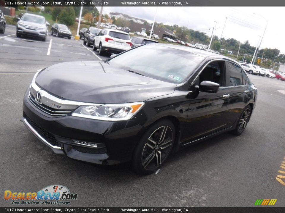 2017 Honda Accord Sport Sedan Crystal Black Pearl / Black Photo #5